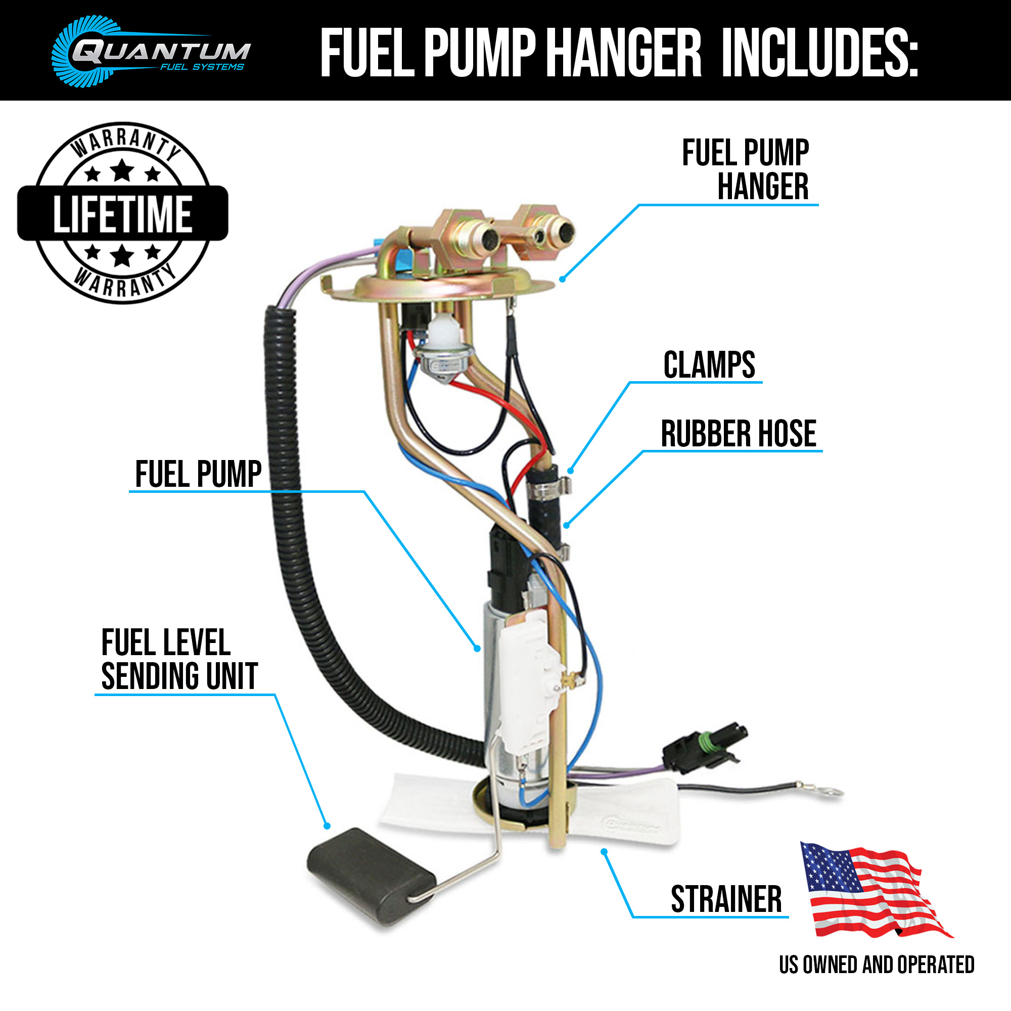 Lanotech Fuel Pump 73-91 Chevy GMC LS/LT Swap 450LPH AN Fitting Hanger Sending Unit : Buy Online At Best Price In KSA - Souq Is Now - Foto 5